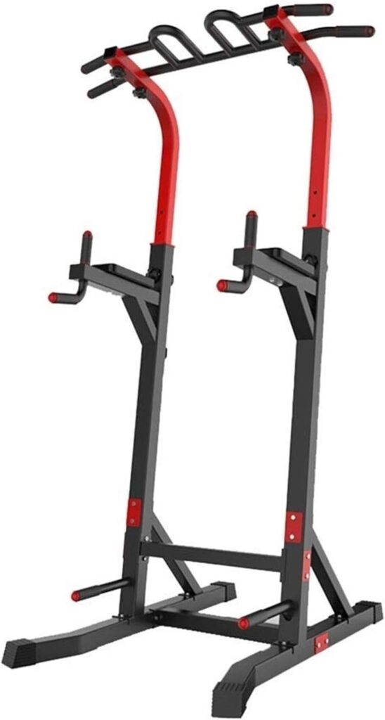 Heavy Duty Power Tower Dip Stands for Home Gym Strength Training Fitness Adjustable Equipment Stand Workout Station Pull Up Push up