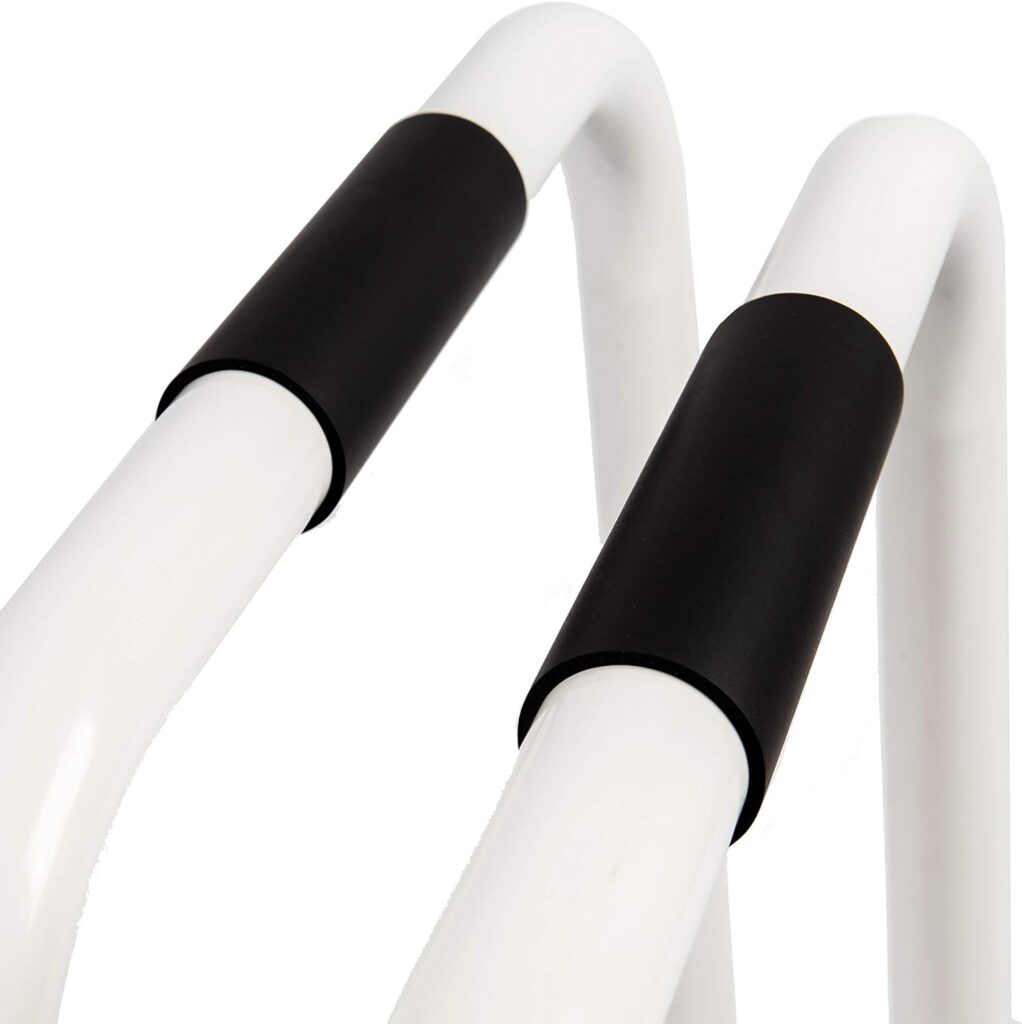 Dip Bar Station for Home Workout: BodyRock Challenger Exercise Bars for Dips  Calisthenics - Parallette Equipment to Build Core Strength, Balance  Tricep, Arm  Shoulder Muscles - 2 Bars (WHITE)